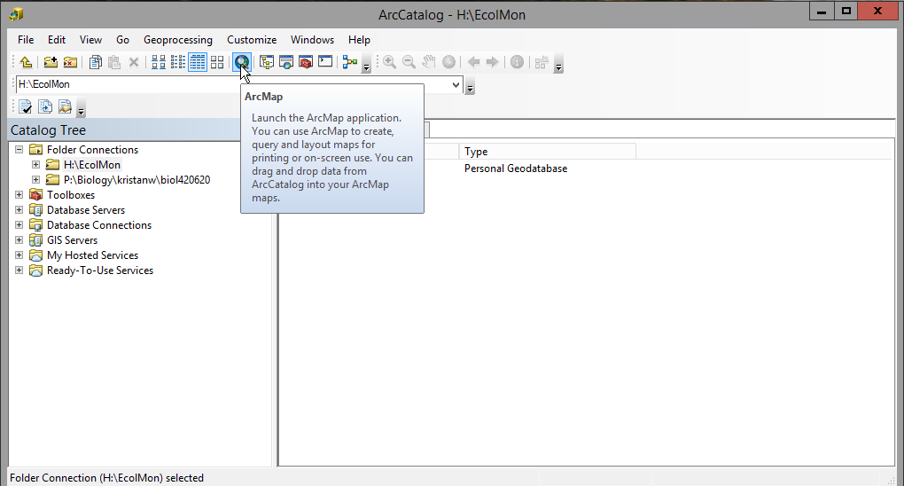 Launch ArcMap from ArcCatalog
